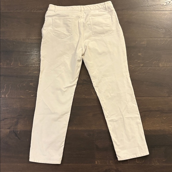 J. Jill Cream Slim Leg Corduroy Pants - Picture 3 of 9